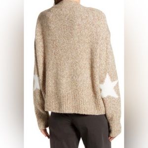 LOU & GREY Intarsia cardigan with stars on elbows